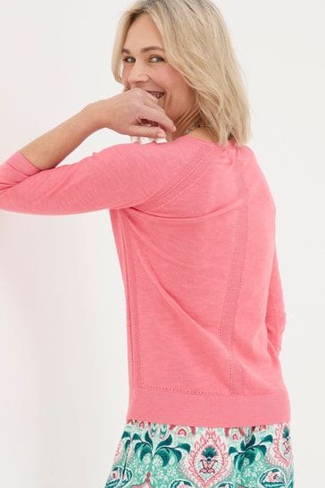 Buy FatFace Rose Pink Cardigan from Next Kuwait