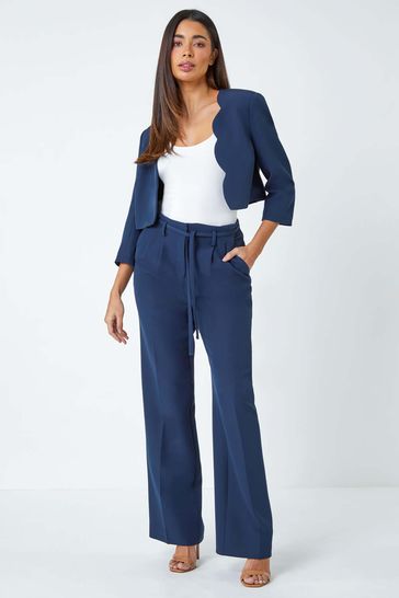 Cropped smart jacket hot sale