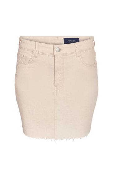 Beige denim skirt uk best sale