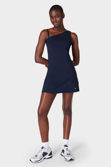 Sweaty Betty Navy Blue All Round Asymmetric Dress