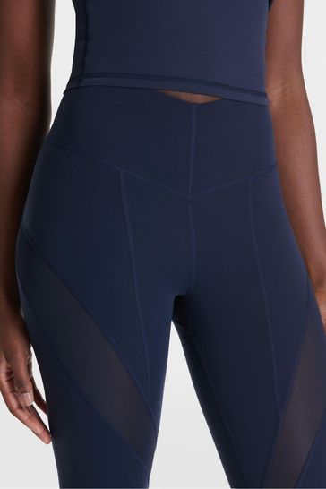 Buy Sweaty Betty Navy Blue Power Illusion Mesh 7 8 Workout Leggings from Next Netherlands