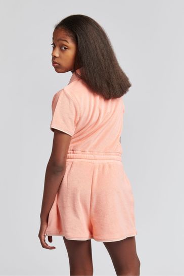 Buy Juicy Couture Girls Pink Towelling Playsuit from Next Saudi Arabia