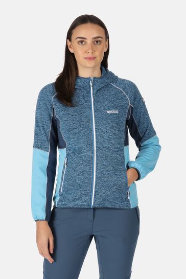 Regatta Blue Walbury IV Full Zip Hooded Fleece