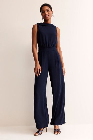 Boden Dark Blue Petite Clarissa Jumpsuit