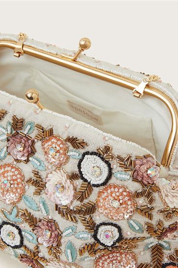 Buy Monsoon Multi Pastel Floral Clutch from Next France