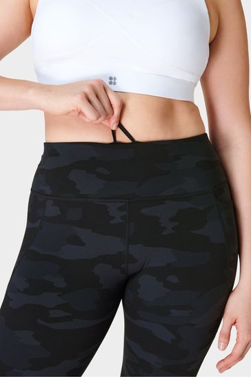 Buy Sweaty Betty Ultra Black Camo Print Full Length Power Workout Leggings from Next Bahrain