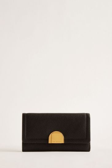 Ted Baker Black Lock Detail Imieldi Fold Over Purse