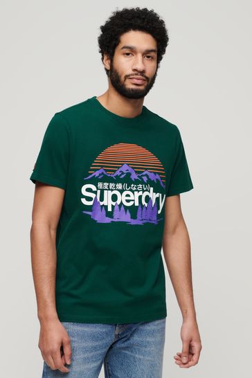 Superdry Green Great Outdoors Graphic T-Shirt