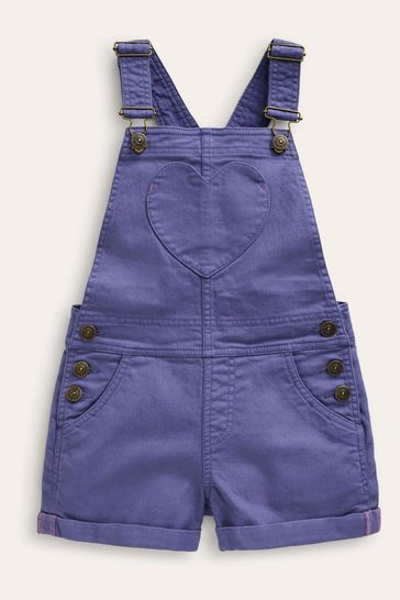 Boden Blue Cross-Back Printed Dungarees