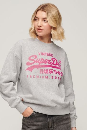 Superdry Grey Tonal Loose Sweatshirt