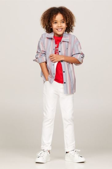 Tommy Hilfiger Ithaca Stripe White Shirt