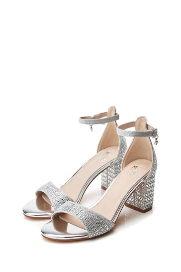 Moda in Pelle Rubiana Block Heel Open Toe Black Sandals