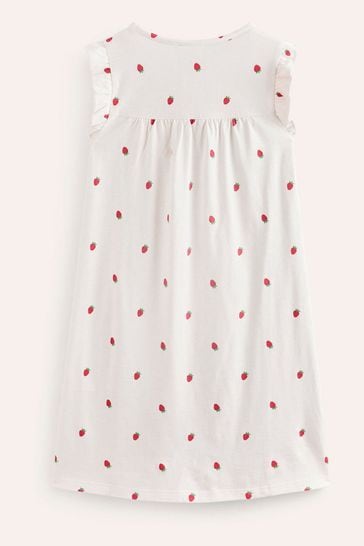 Boden Cream Strawberry Short Sleeve Nightie