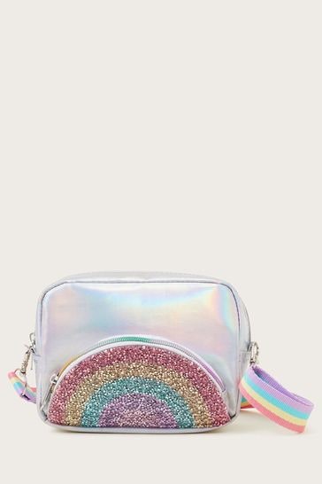 Monsoon Silver Rainbow Embellished Bag