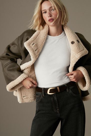 Khaki aviator jacket outlet