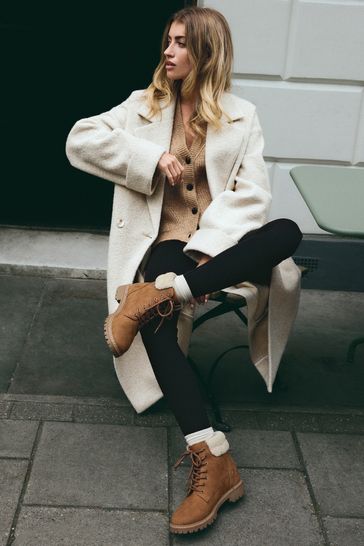 Buy Tan Brown Forever Comfort Casual Lace Up Ankle Boots from Next Bahrain