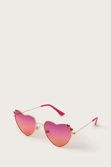 Monsoon Pink Heart Ombre Sunglasses