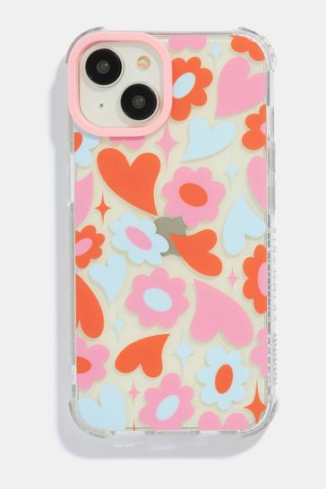 Skinnydip Groovy Flower Heart London 14 Pro Max Case