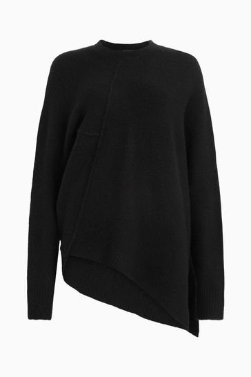 All black sales crew neck