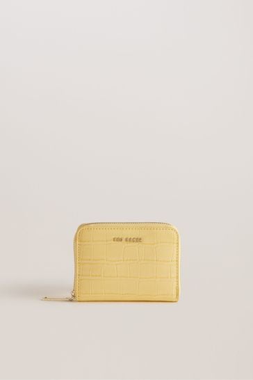 Ted Baker Connii Yellow Croc Effect Mini Purse