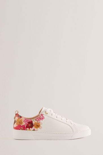 Ted Baker Alissn Floral Printed Cupsole White Trainers