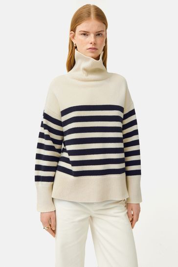 Buy Jigsaw Blue Wool Mariniere Jumper from Next Netherlands