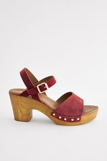 Clogs heels sandals clearance