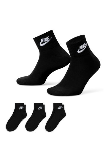 Nike Black Everyday Essentials 3 Pack Socks