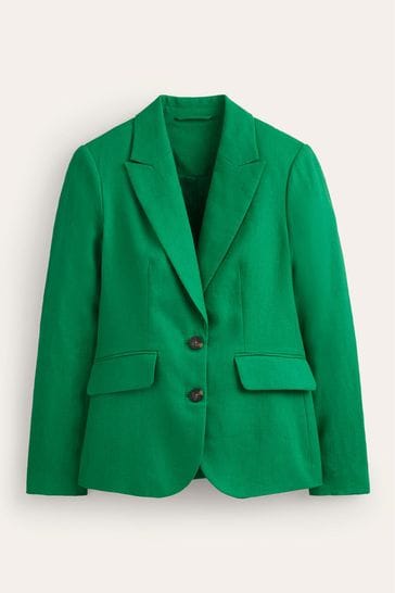 Buy Boden Green 100 Linen Petite Marylebone Blazer from Next Denmark