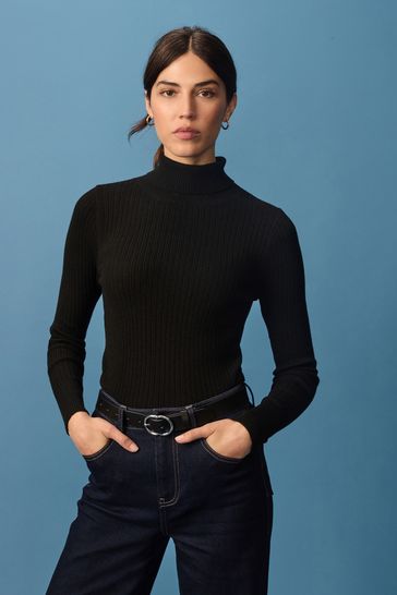 Next black roll neck jumper top