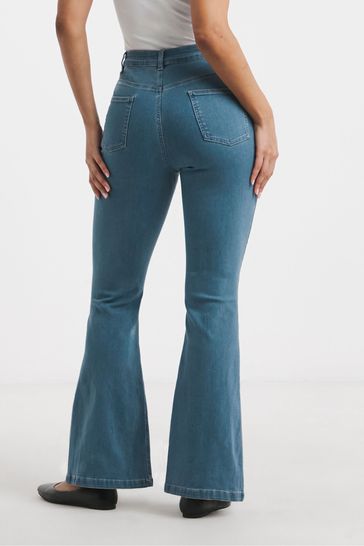 Super stretch flare jeans discount