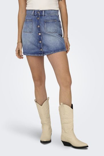 Blue utility skirt clearance