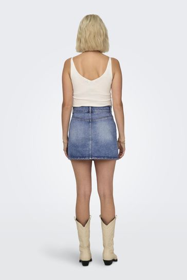 Blue utility skirt on sale