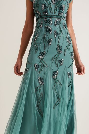 Phase eight top green sequin dress