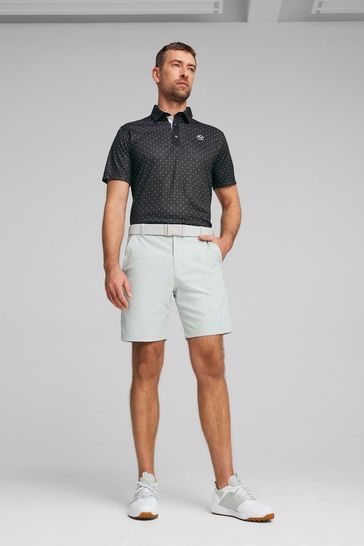 Puma Black Pure Geo Golf Mens Polo Shirt
