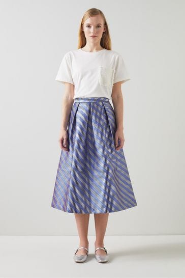 LK Bennett Olsen Geometric Skirt