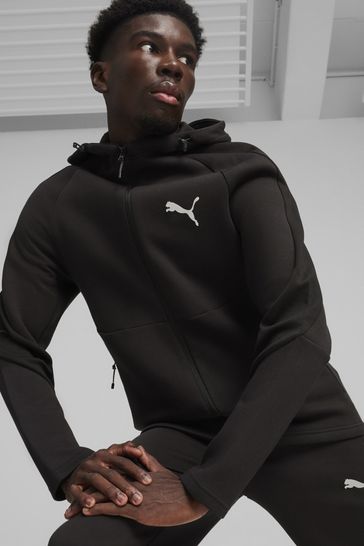 Buy Puma Black Mens EVOSTRIPE Full Zip Hoodie from Next Poland