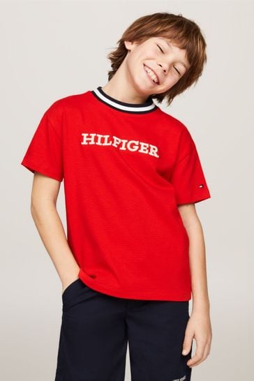 Tommy Hilfiger Red Sport Monotype T-Shirt