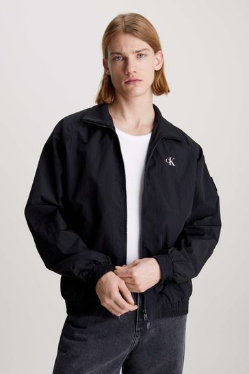 Calvin Klein Unpadded Logo Black Jacket