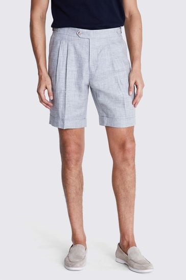 MOSS Grey Light Linen Shorts