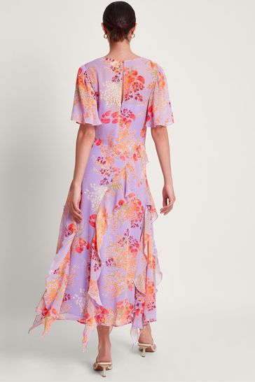 Buy Monsoon Purple Imogen Ruffle Dress from Next Bahrain