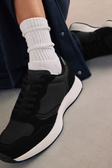 Suede chunky trainers shop