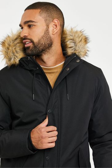 Threadbare hooded parka jacket new arrivals