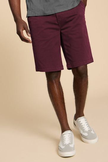 White Stuff Purple Sutton Organic Chino Shorts