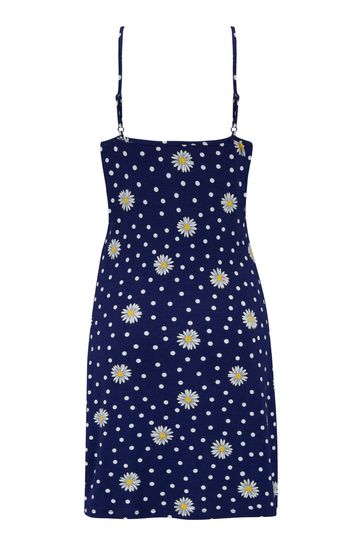 Buy Pour Moi Navy Blue Daisy Strappy Jersey Beach Dress with LENZING ECOVERO Viscose from Next Austria