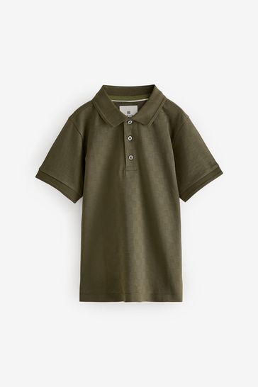 Khaki polo shirt store