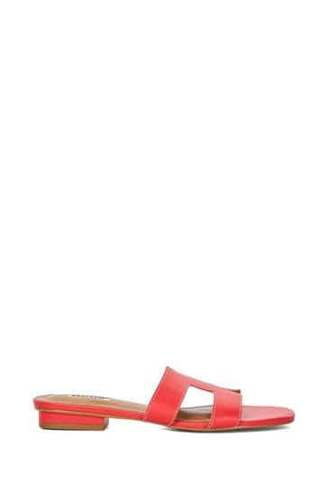 Dune loupe sandals orange shop