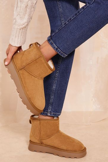 Buy Friends Like These Cosy Faux Suede Fur Lined Ankle Boot from Next Bahrain