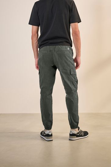 Buy Black Charcoal Grey Slim Tapered Fit Stretch Utility Cargo Trousers 2 Pack from Next Netherlands