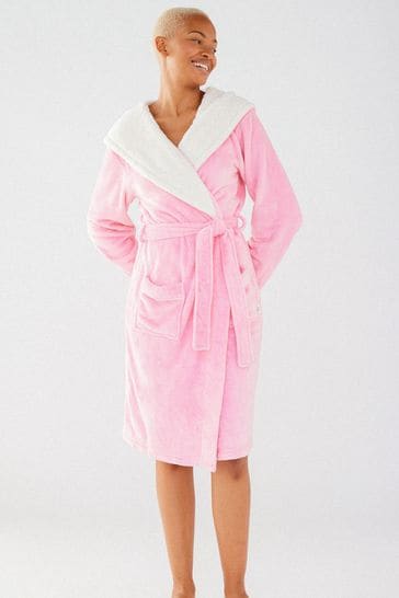 Chelsea Peers Pink Fluffy Dressing Gown